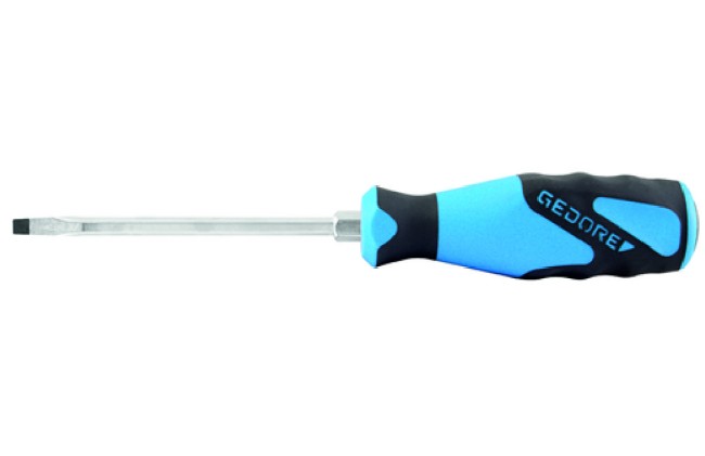 Отвертка ударная с трехкомпонентной рукояткой для винтов с прямым шлицем 10мм длина жало 200мм