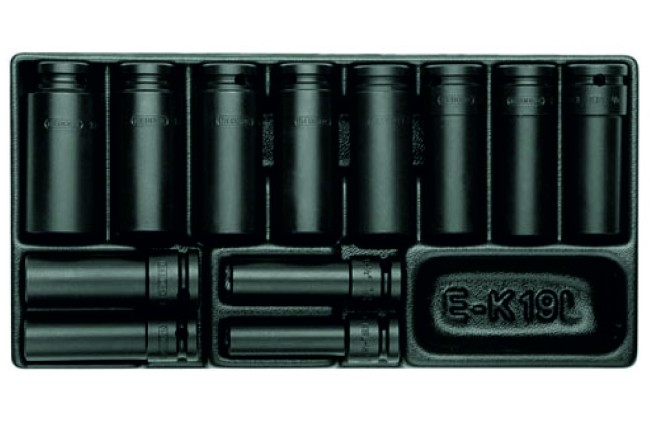 Набор головок ударных удлиненных 1/2" в ложементе