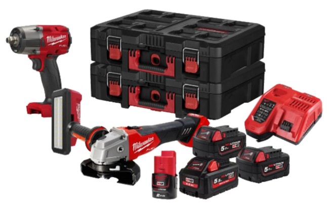 Набор аккумуляторных инструментов MILWAUKEE M18 FPP3T2-554P