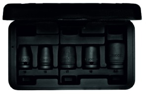 Набор головок торцевых ударных коротких для легкового автомобиля 1/2" 10-24 м 5шт, K 19-028