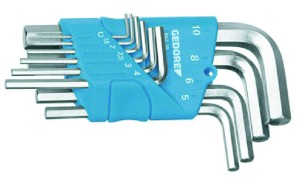 Набор ключей шестигранных 1,3-10мм