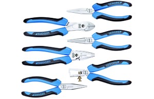 Набор плоскогубцев, 6 предметов в пластиковом кейсе