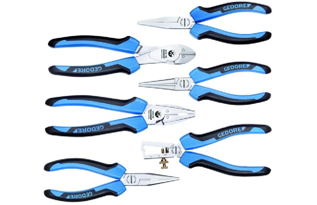 Набор плоскогубцев, 6 предметов в пластиковом кейсе