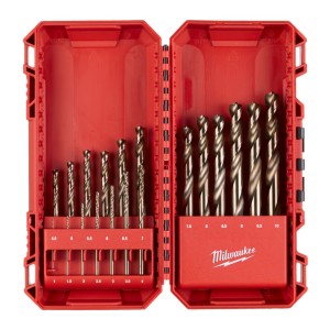 Набор сверл по металлу Milwaukee HSS-G Cobalt DIN338 Set (19шт) Германия