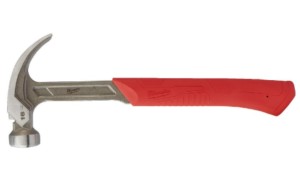 Стальной молоток с закругленным гвоздодером 16 унций/450 грамм (1 шт)