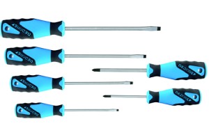 Набор отверток с трехкомпонентными рукоятками 6 предметов IS 4-8 PH 1-2, 2150-2160 PH-06