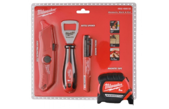 ПРОМОНАБОР MILWAUKEE МАРКЕР, РУЛЕТКА, НОЖ, ОТКРЫВАЛКА ПРОМОНАБОР MILWAUKEE МАРКЕР, РУЛЕТКА, НОЖ, ОТКРЫВАЛКА
