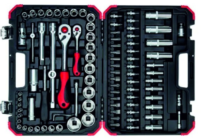 Комплект торцевых головок 1/2" - 1/4,  94 штук