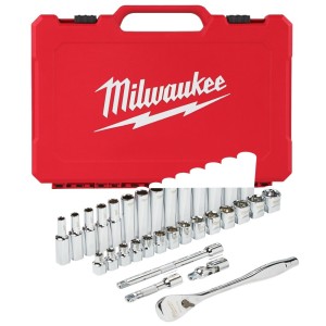 Набор метрических головок Milwaukee с Трещоткой 3/8" (32 шт)