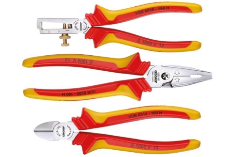 VDE-набор шарнирно-губцевого инструмента 3 предмета 1102-004